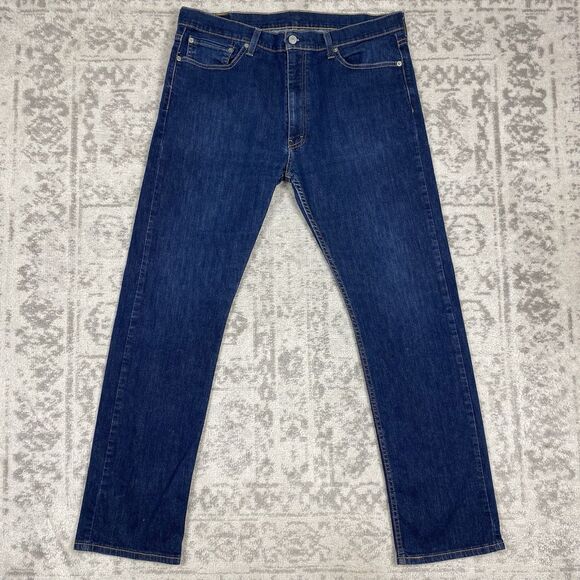 Levi's 513 Men’s Slim Straight Medium Wash Denim Mens Jeans Size 36x32 - Picture 1 of 5
